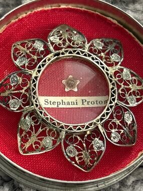 Catholic Reliquary Theca with Relic of St Stephen